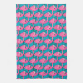 Neon Flamingos Theedoek (Verticaal)