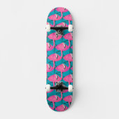 Neon Flamingos Two Persoonlijk Skateboard (Voorkant)