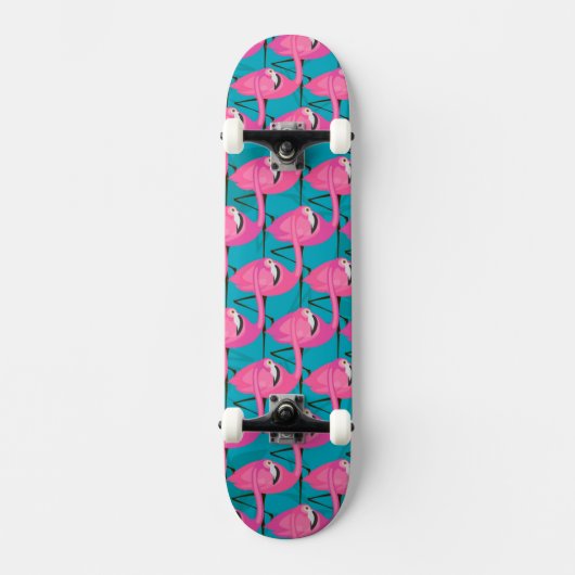 Neon Flamingos Two Persoonlijk Skateboard (Voorkant)