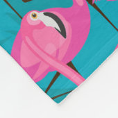 Neon Flamongos Fleece Deken (Hoek)