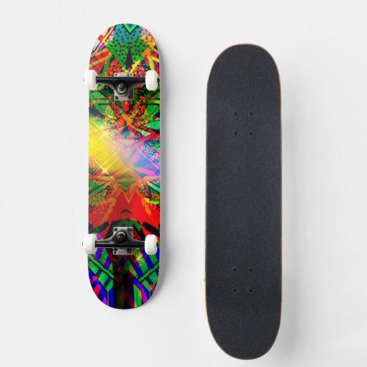 Neon Flash Graffiti-skateboard Persoonlijk Skateboard (Voorkant)