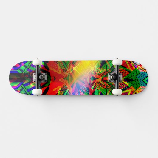 Neon Flash Graffiti-skateboard Persoonlijk Skateboard (Horizontaal)
