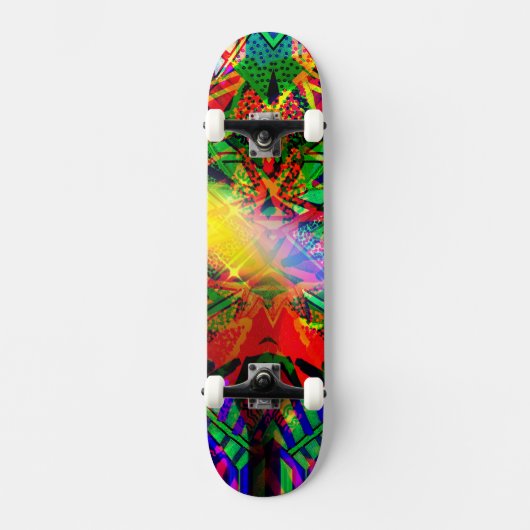 Neon Flash Graffiti-skateboard Persoonlijk Skateboard (Voorkant)