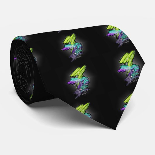 Neon flash stropdas (Opgerold)
