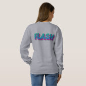 Neon Flash Tekst Pop Art Grafisch Trui (Achterkant volledig)