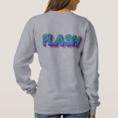 Neon Flash Tekst Pop Art Grafisch Trui (Achterkant)