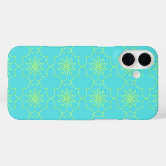 Neon Flora Case-Mate iPhone Case (Achterkant (horizontaal))