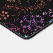 Neon Floral Butterfly Desk Mat (Hoek)