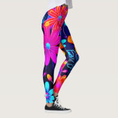 Neon Floral Fantasy Leggings (Rechts)