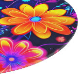 Neon Floral Fantasy Snijplank (Hoek)