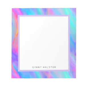 Neon Flow Aangepast Notitieblok 5,5 x 6 inch