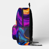 Neon Flow Abstract Kinder Rugzak (Rechts)