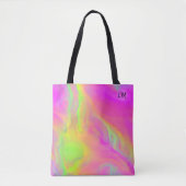 Neon Flow gepersonaliseerde Canvas tas (Voorkant)
