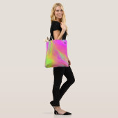 Neon Flow gepersonaliseerde Canvas tas (Op model)