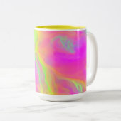 Neon Flow gepersonaliseerde mok (Voorkant rechts)