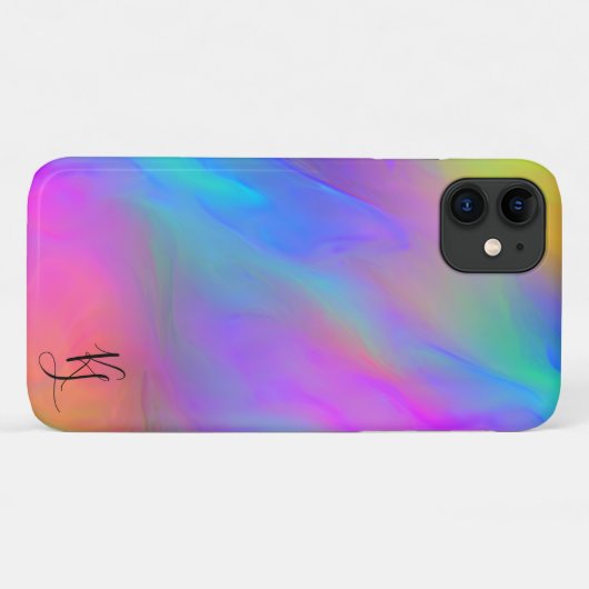 Neon Flow gepersonaliseerde telefoonhoes Case-Mate iPhone Case (Achterkant (horizontaal))