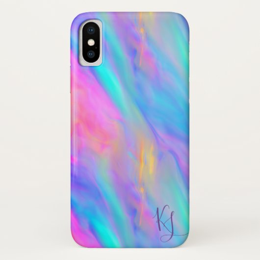 Neon Flow gepersonaliseerde telefoonhoes Case-Mate iPhone Case (Achterkant)