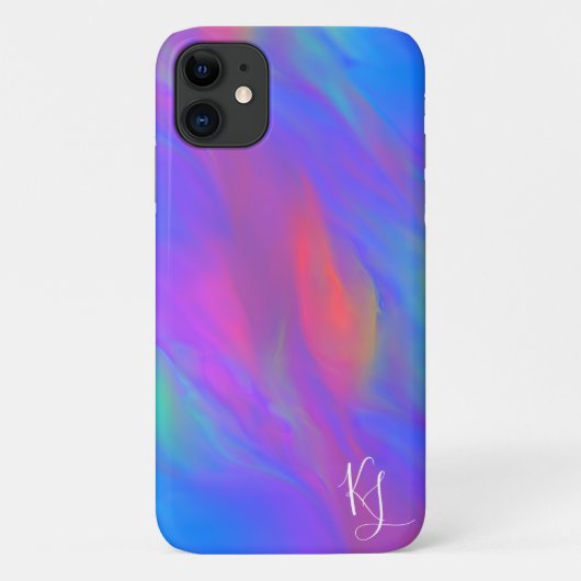 Neon Flow gepersonaliseerde telefoonhoes Case-Mate iPhone Case (Achterkant)