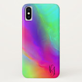 Neon Flow gepersonaliseerde telefoonhoes Case-Mate iPhone Case (Achterkant)