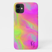 Neon Flow gepersonaliseerde telefoonhoes Case-Mate iPhone Case (Achterkant)