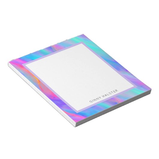 Neon Flow Persoonlijk Notitieblok 14 cm x 15 cm (Schuin)