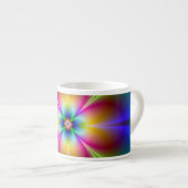 Neon Flower Espresso Kop (Voorkant rechts)