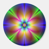 Neon Flower Magneet (Voorkant)