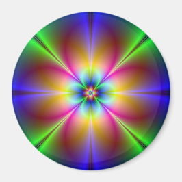 Neon Flower Magneet