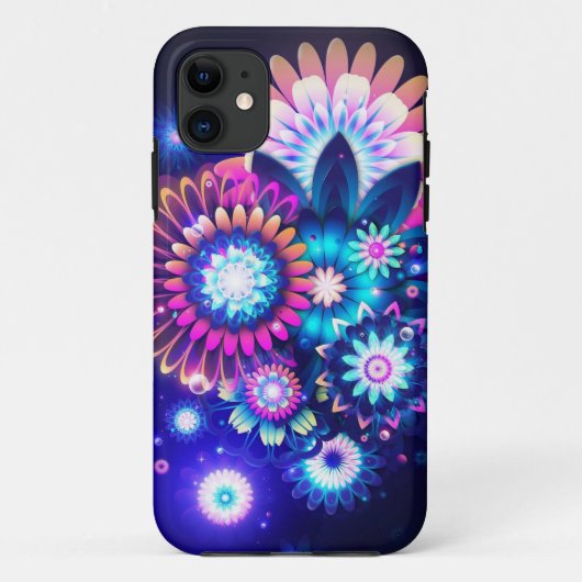 Neon Flowers Case-Mate iPhone Case (Achterkant)