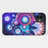 Neon Flowers Case-Mate iPhone Case (Achterkant (horizontaal))