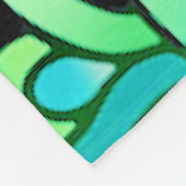 Neon Flowers Fleece Deken (Hoek)