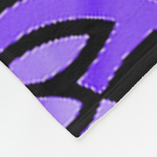 Neon Flowers Fleece Deken (Hoek)