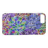 Neon Flowers iPhone case (Achterkant (Horizontaal))