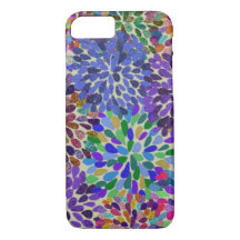 Neon Flowers iPhone case