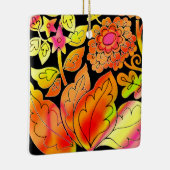 Neon Flowers Keramisch Ornament (Rechts)