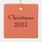 Neon Flowers Keramisch Ornament (Achterkant)