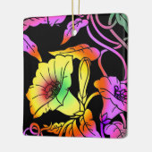 Neon Flowers Keramisch Ornament (Links)