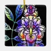 Neon Flowers Keramisch Ornament (Voorkant)