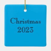 Neon Flowers Keramisch Ornament (Achterkant)