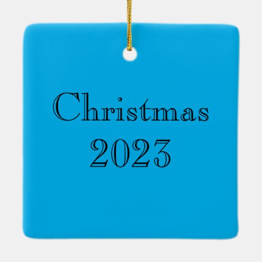 Neon Flowers Keramisch Ornament (Achterkant)