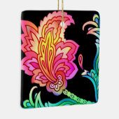 Neon Flowers Keramisch Ornament (Rechts)
