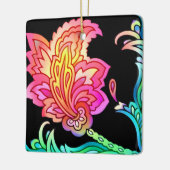 Neon Flowers Keramisch Ornament (Links)