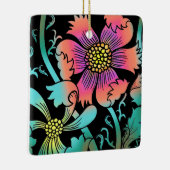Neon Flowers Keramisch Ornament (Rechts)