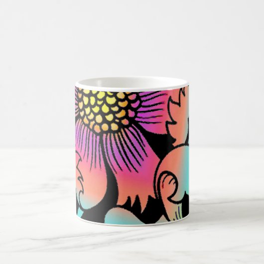 Neon Flowers Koffiemok (Center)