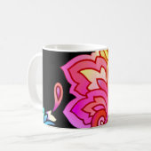 Neon Flowers Koffiemok (Voorkant links)