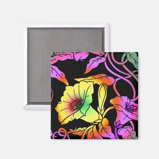 Neon Flowers Magneet (Voorkant / Achterkant)