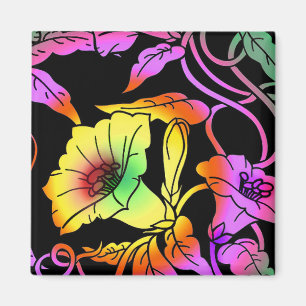 Neon Flowers Magneet