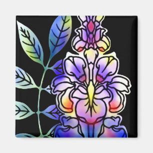 Neon Flowers Magneet
