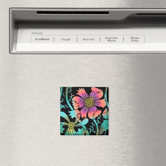 Neon Flowers Magneet (Insitu (Vaatwasser))