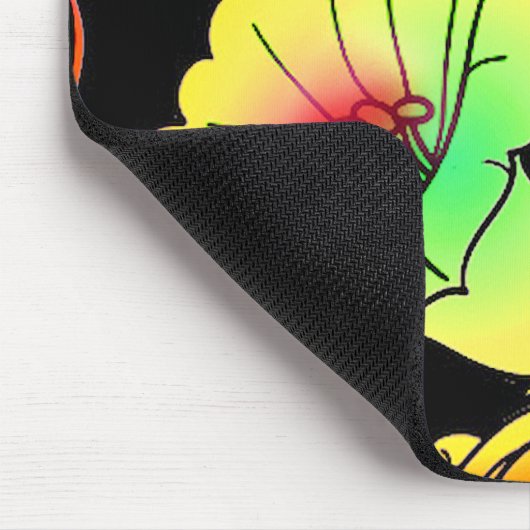 Neon Flowers Muismat (Hoek)